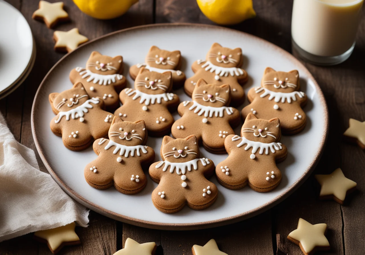 Gingerbread Cat Cookies