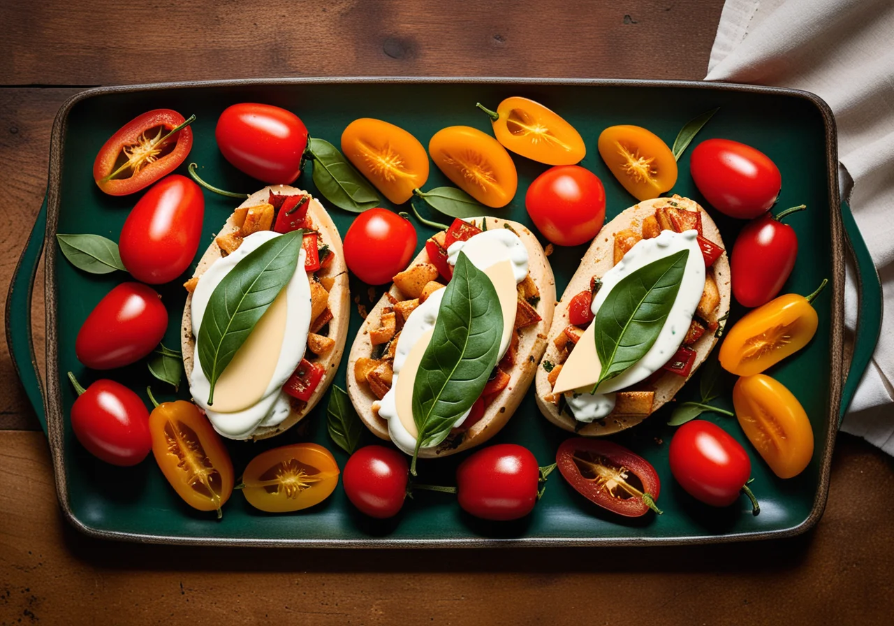 Baked Chicken Breast Fillets with Paprika and Mozzarella