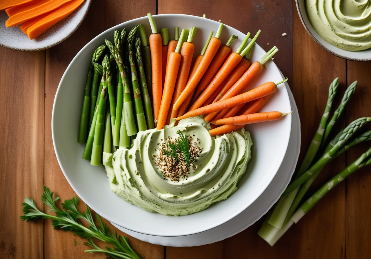 Vegetables with Tofu Cream