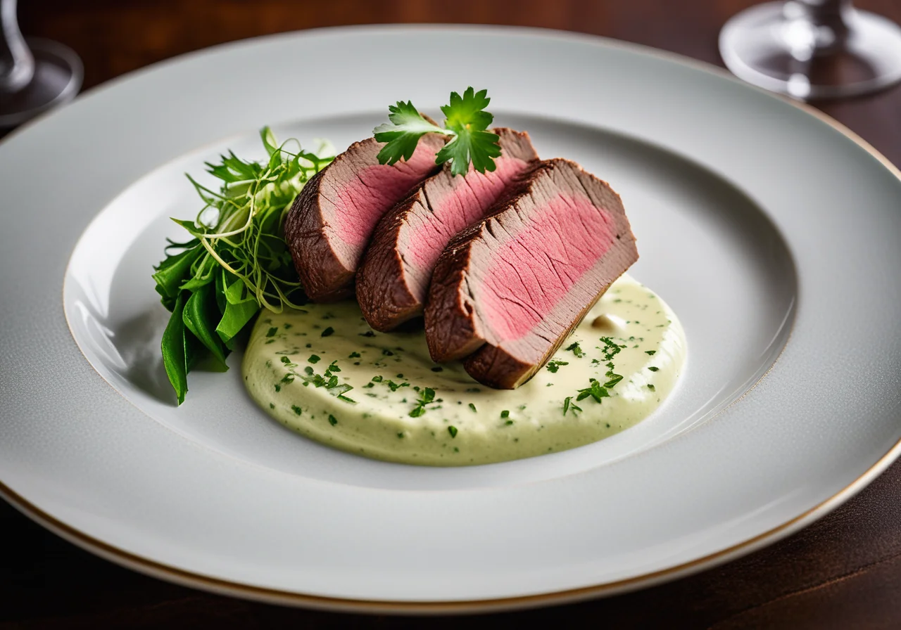 Kalb Roastbeef with Coriander Remoulade