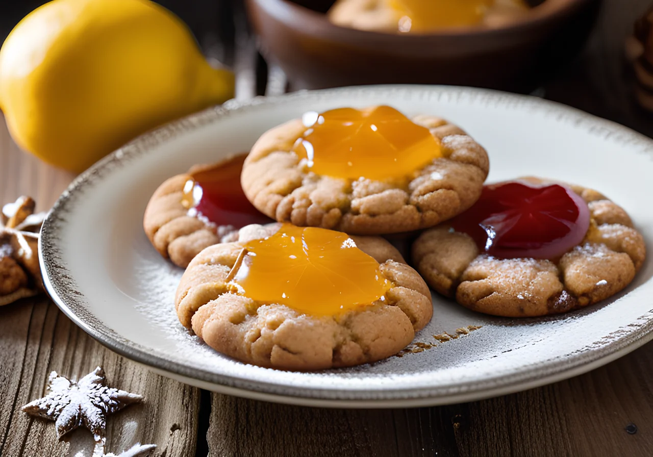 Walnut Marmalade Cookies