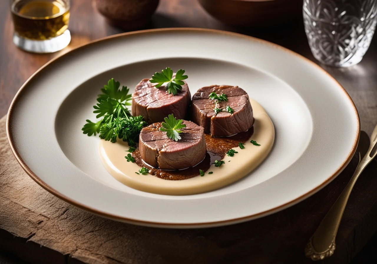 Filet vom Hirschkalb mit Steinpilzen