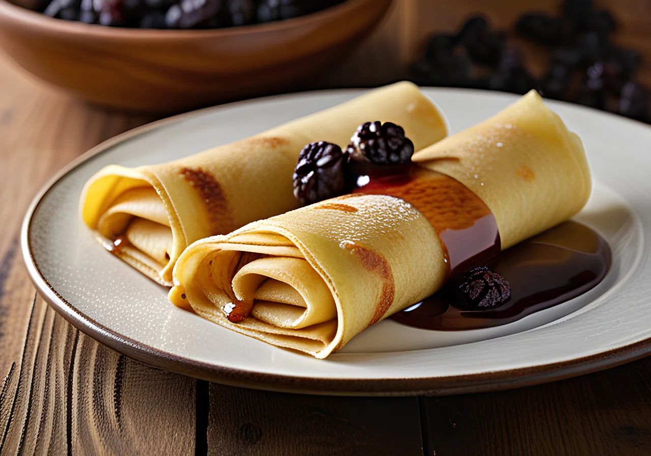 Baked Vanilla Cream Crêpes