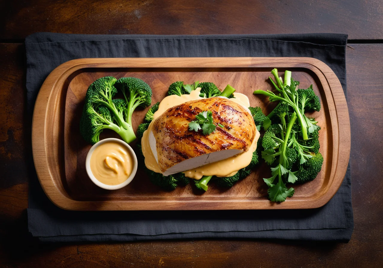 Chicken Breast Fillets Stuffed with Broccoli and Cheese