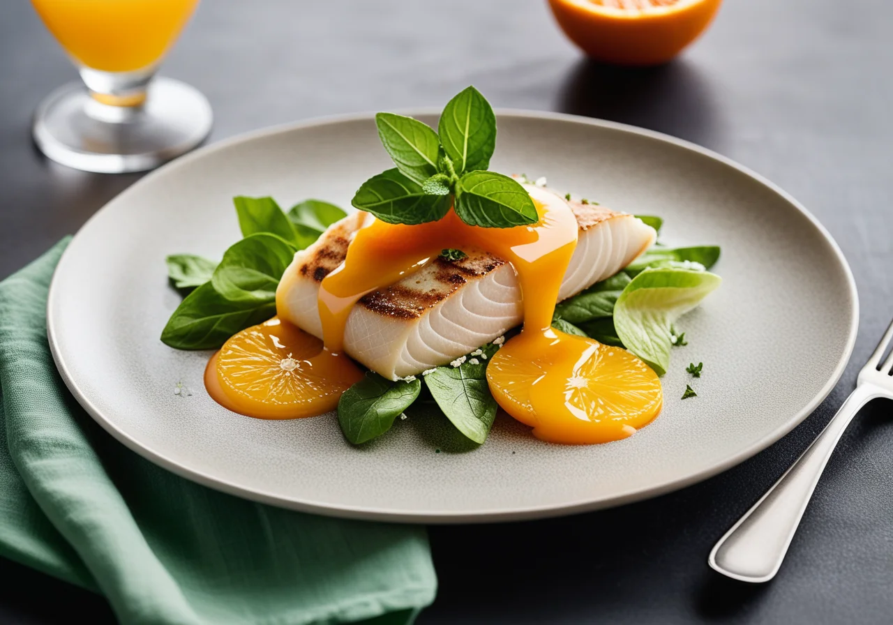 Plaice with Orange Sauce