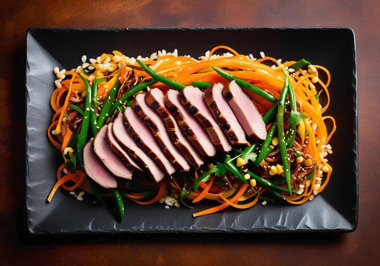 Duck Breast on Vegetables