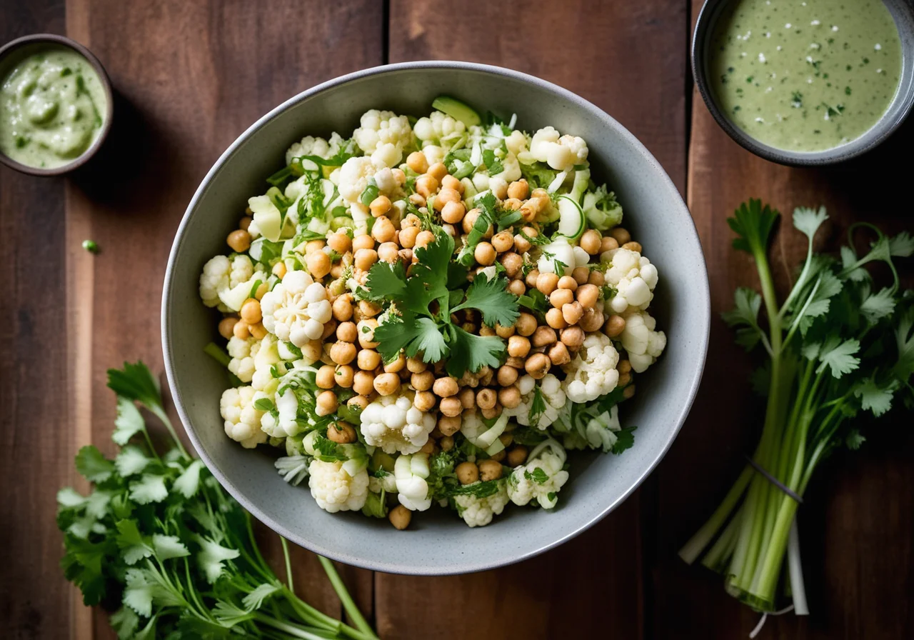 Cauliflower Salad with Chickpeas