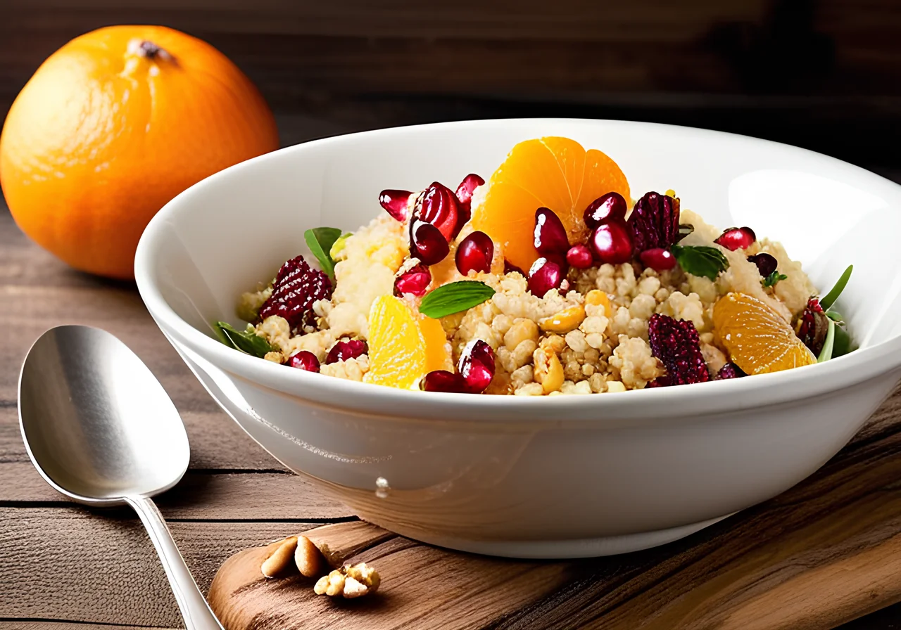 Nutty Couscous Salad with Fruits