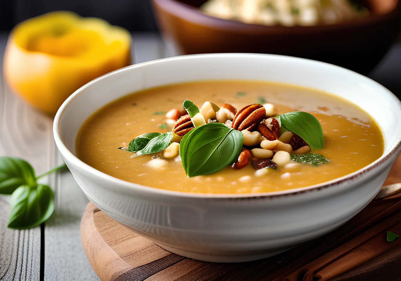 Cauliflower Soup with Lentils