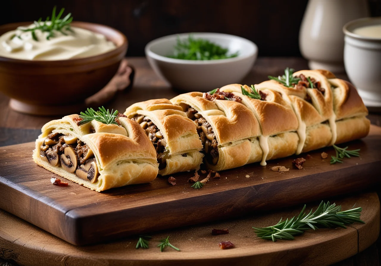 Mushroom Strudel