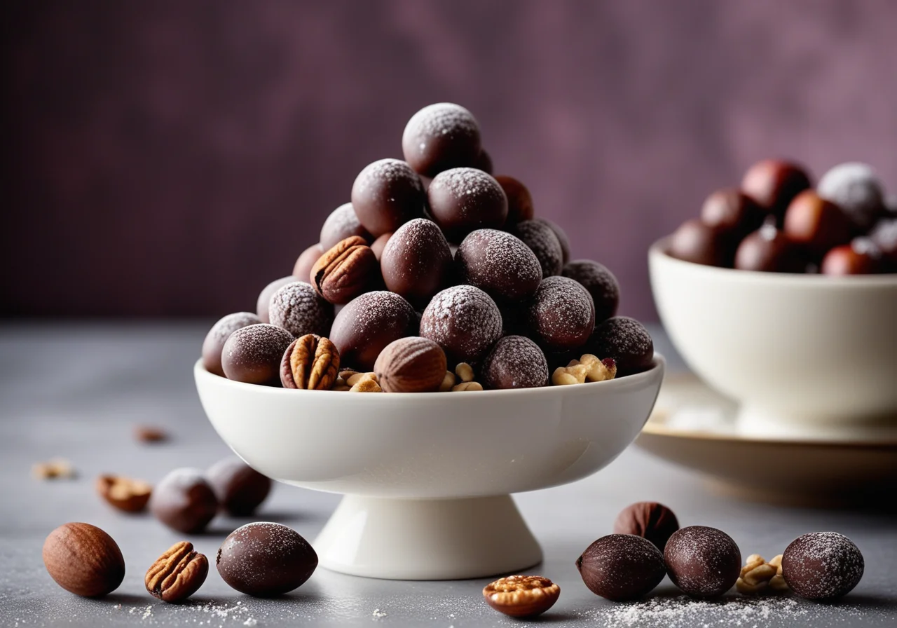Chocolate Nut Tree with Fruits