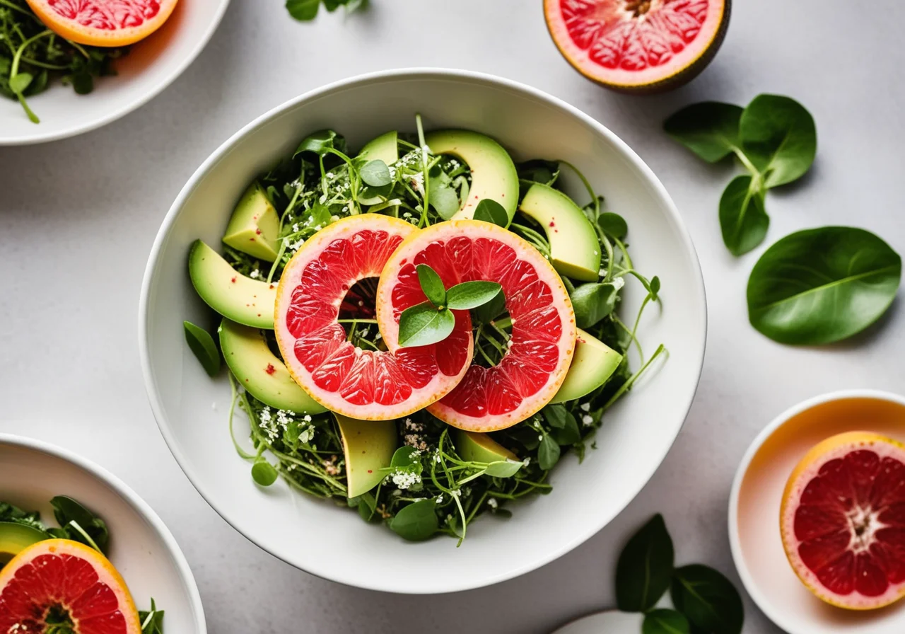Avocado Grapefruit Salad with Quinoa