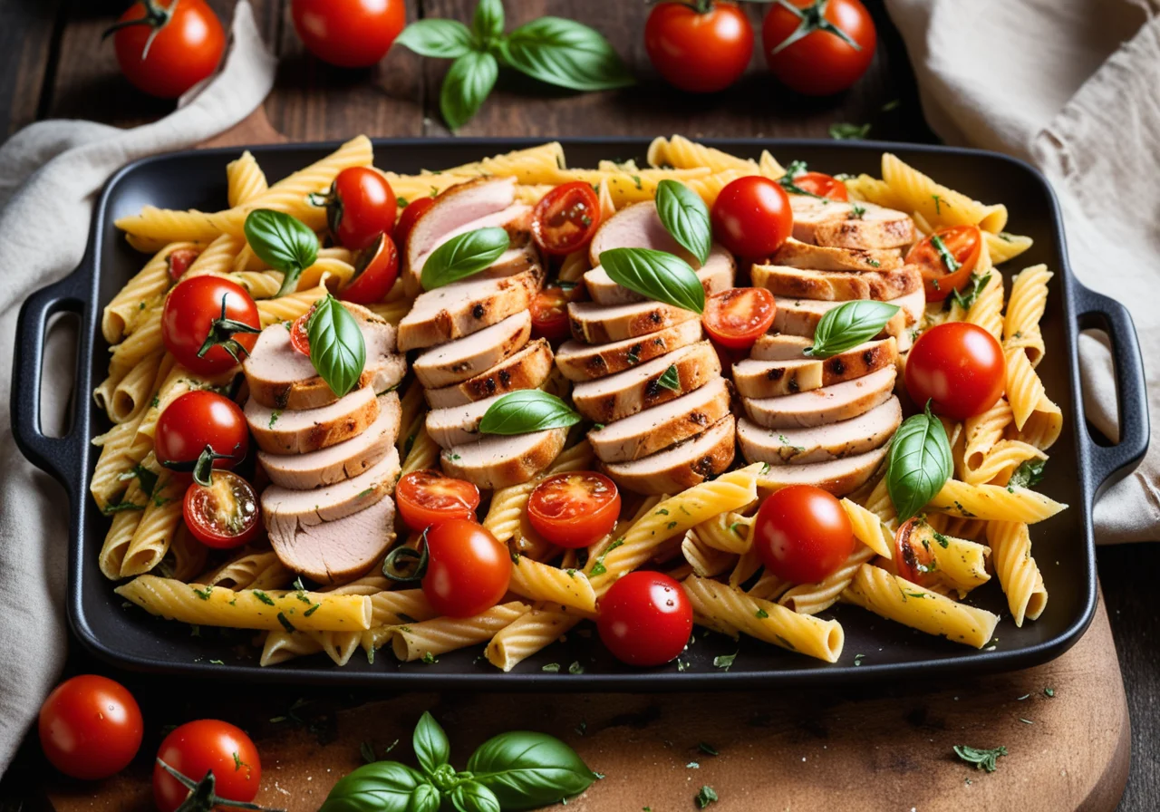 Chicken Strips with Pan Pasta