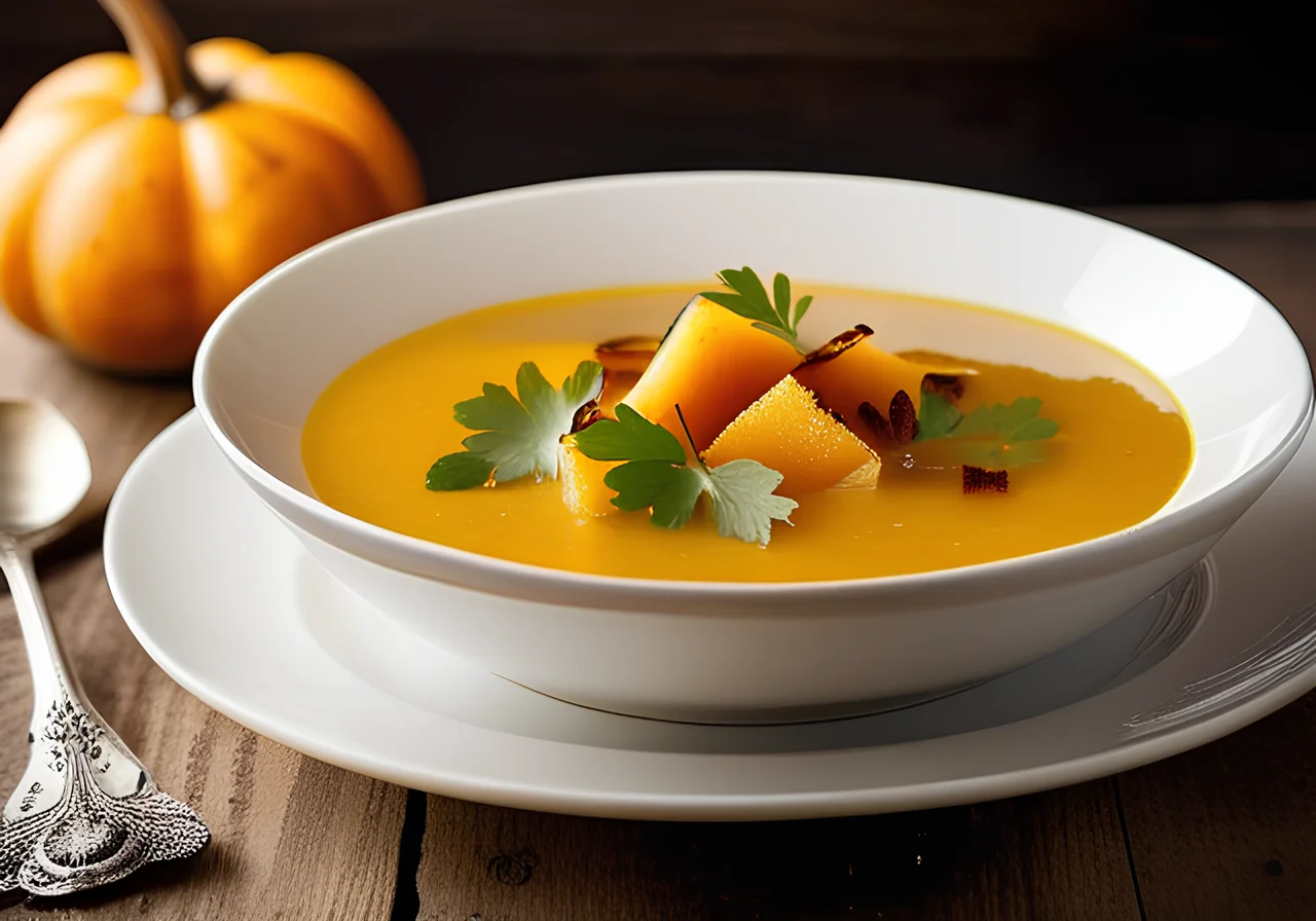 Pumpkin Soup with Pear