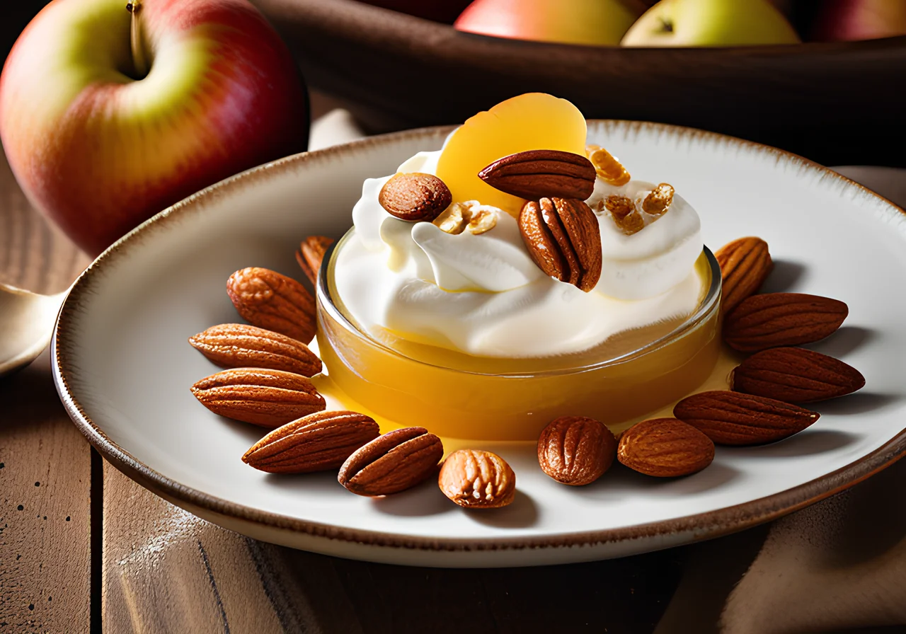 Apple Compote with Caramelized Almonds