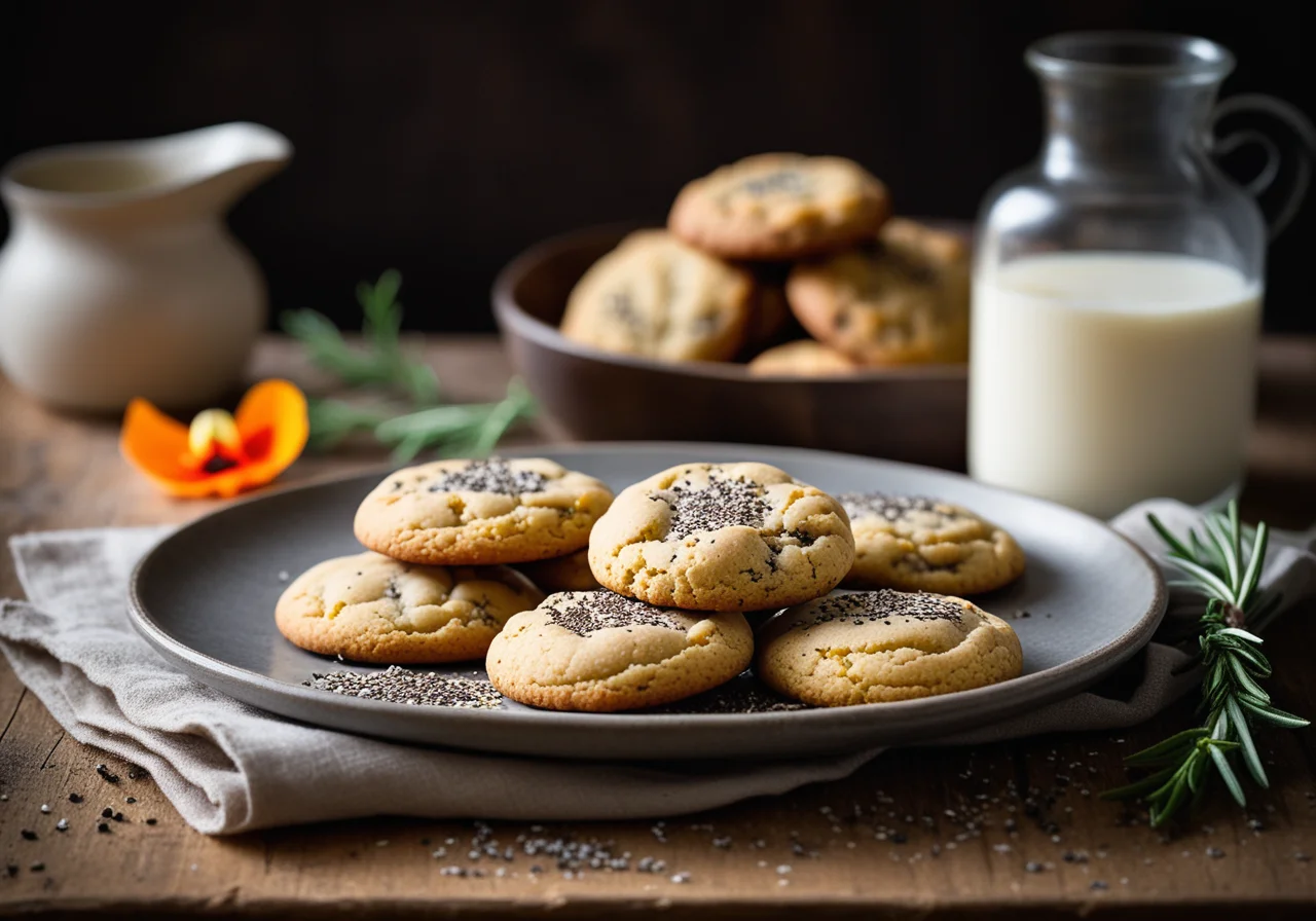 Savory Potato Poppy Seed Cookies