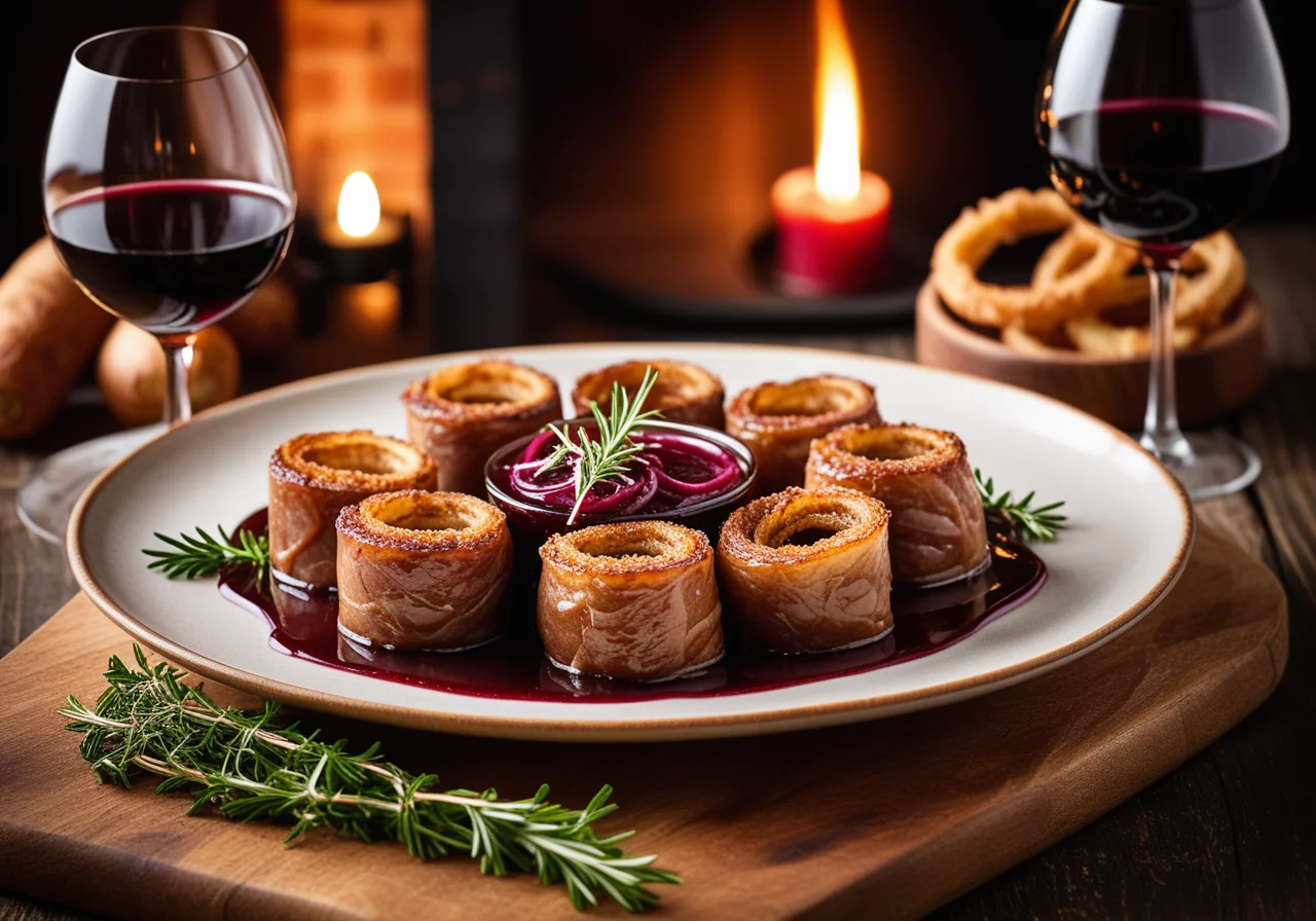 Veal Roulades Filled with Ground Meat