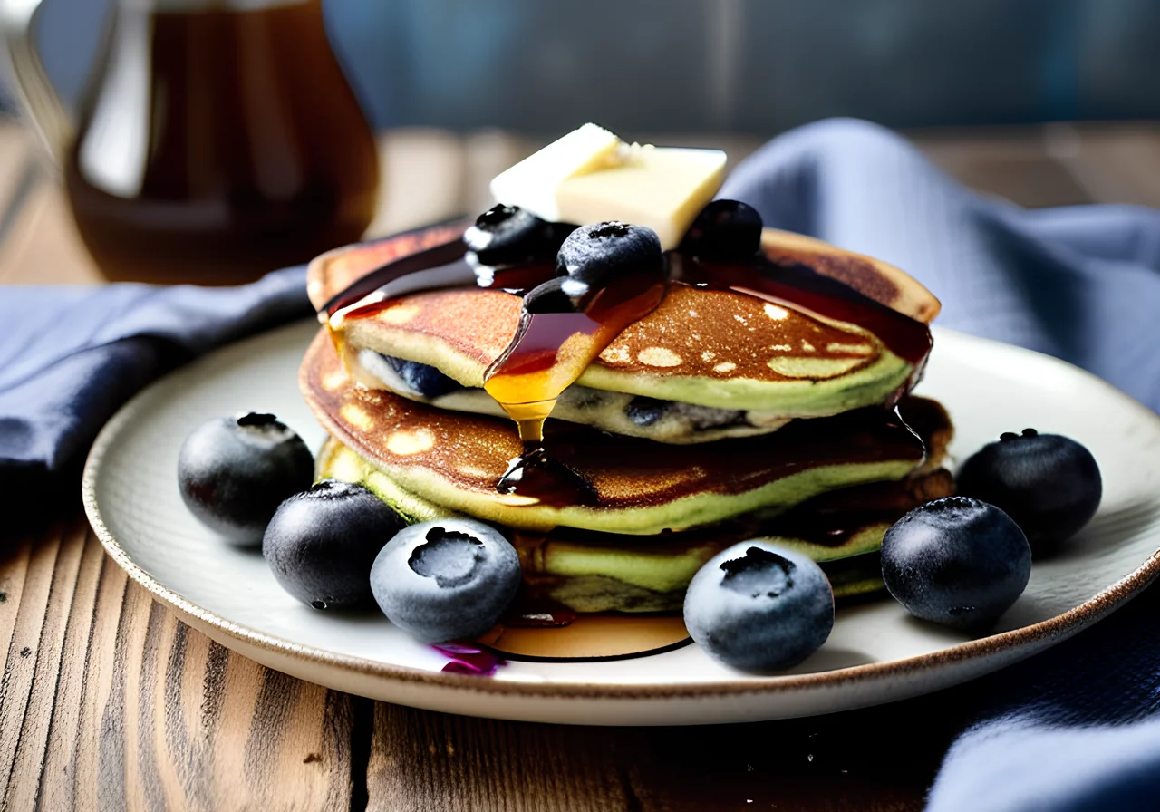 Blueberry Avocado Pancakes
