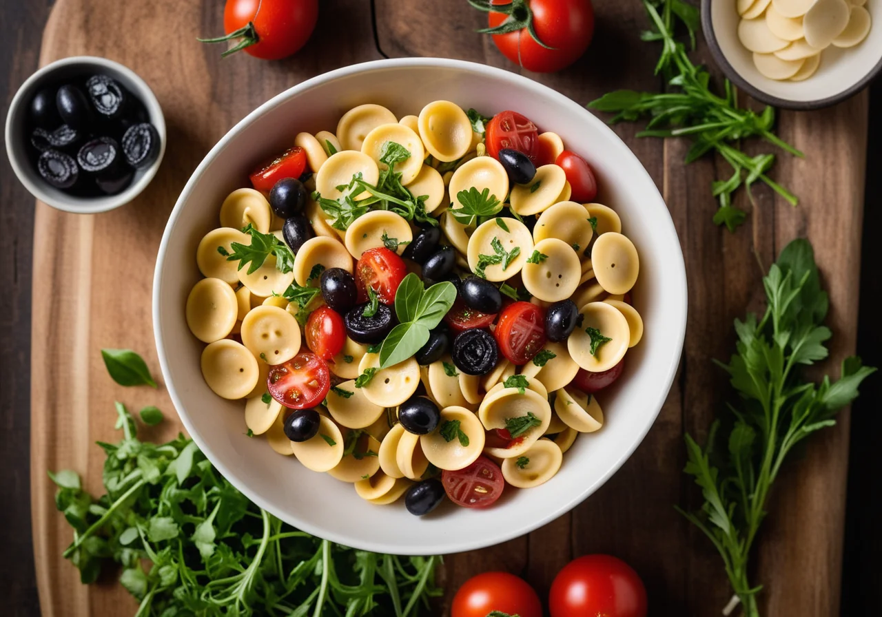 Pasta with Tomatoes and Arugula