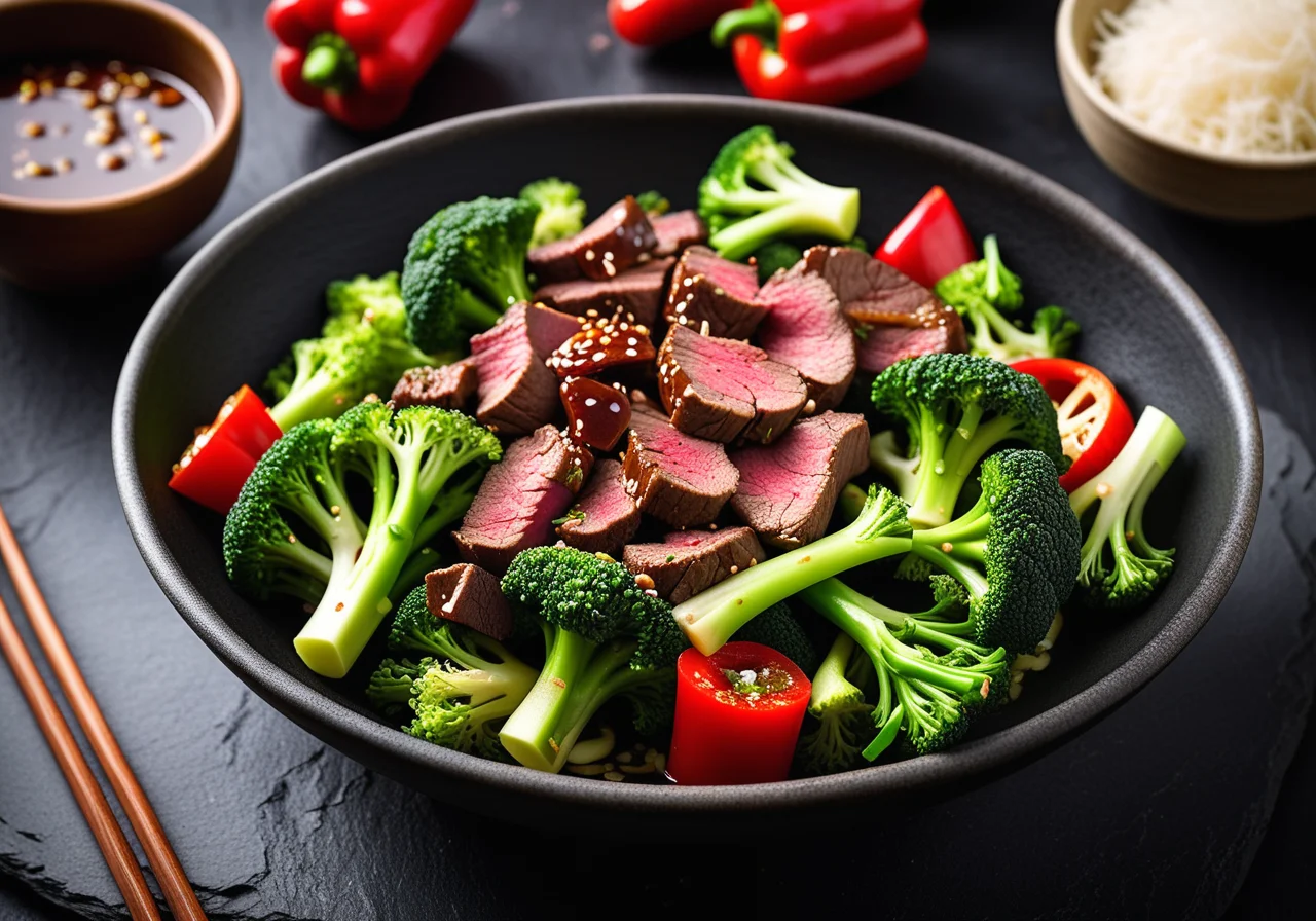 Stir‑Fried Broccoli and Beef