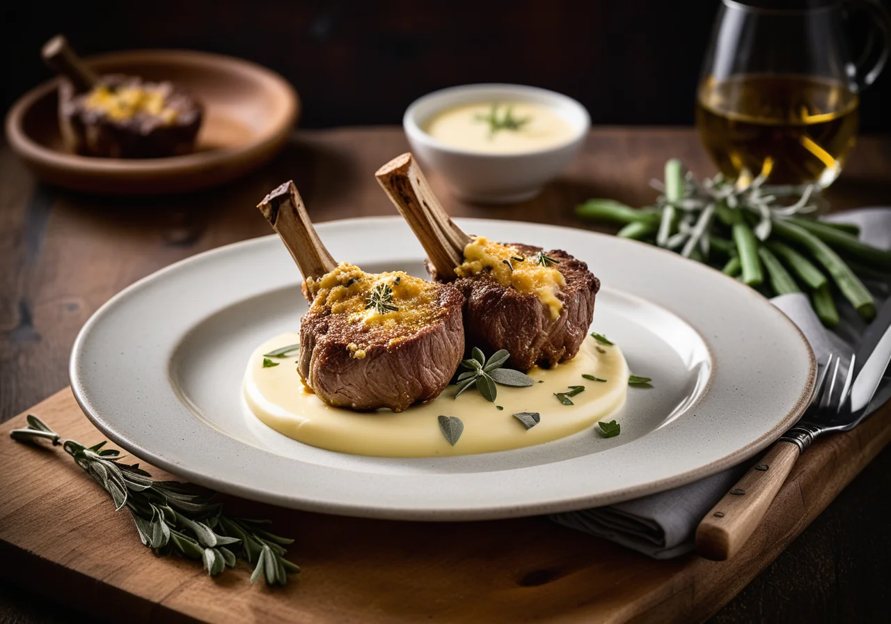 Gratinated Lamb Chops