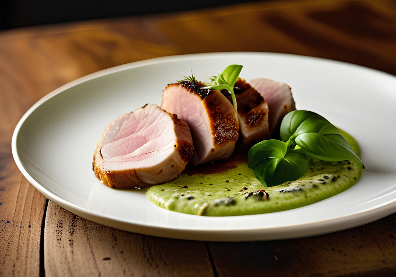 Pork Fillet with Romanesco Purée