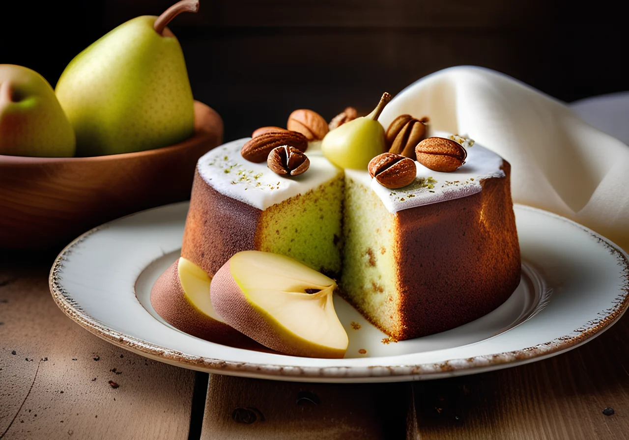Quark-Pear Cake