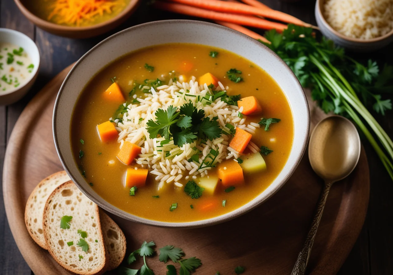 Rice Vegetable Soup