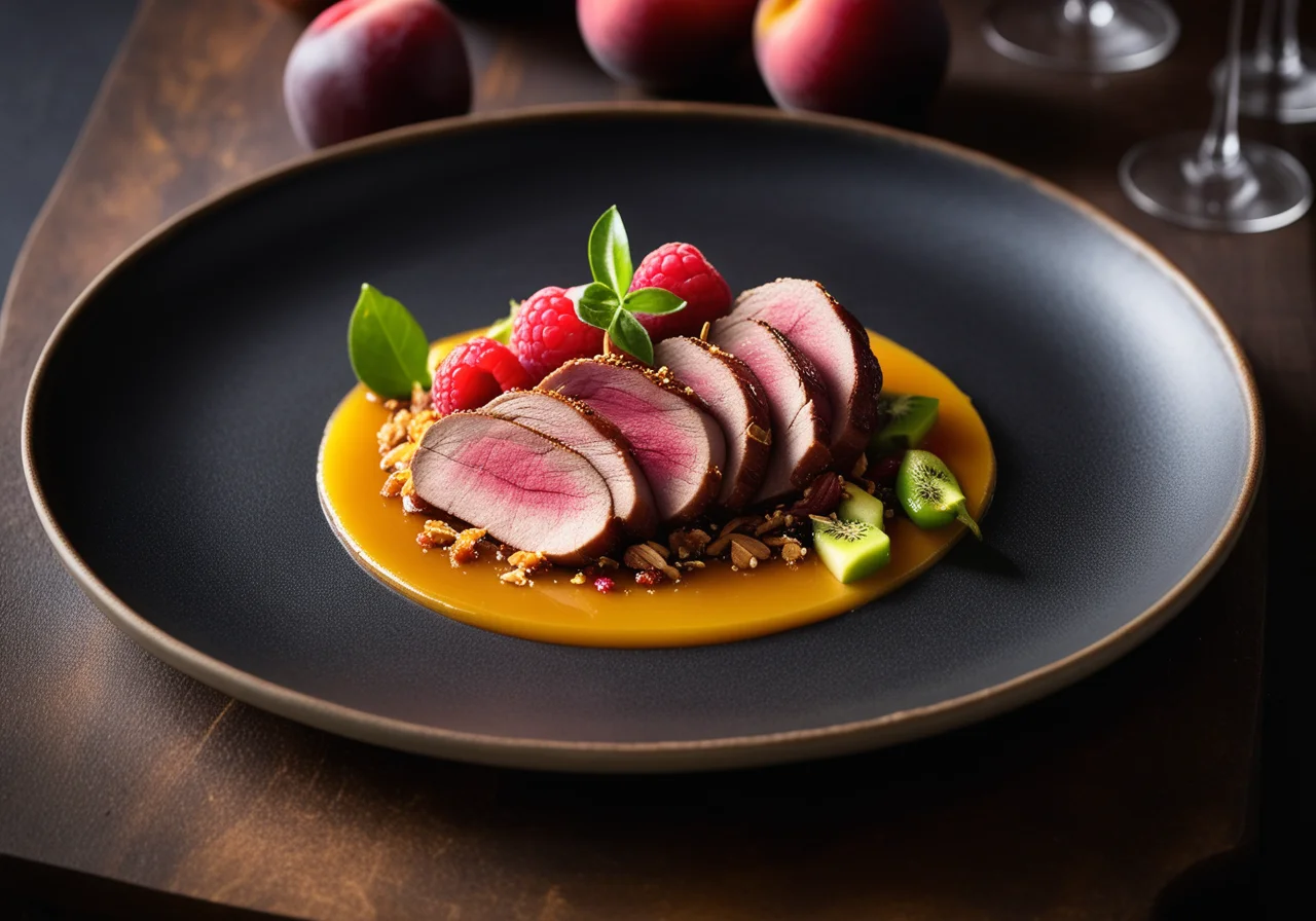 Duck Breast with Fruits