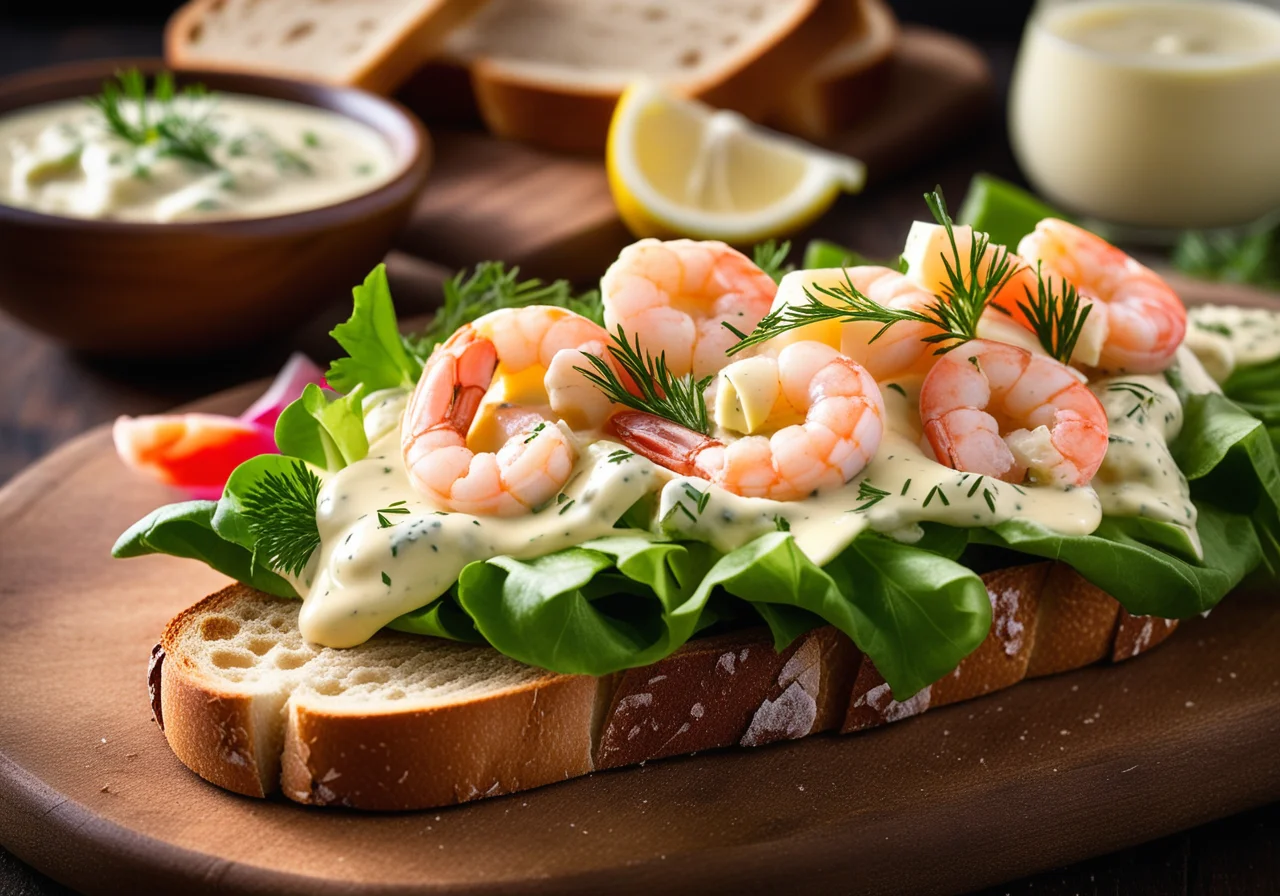 Matjes Salad on Toasted Bread