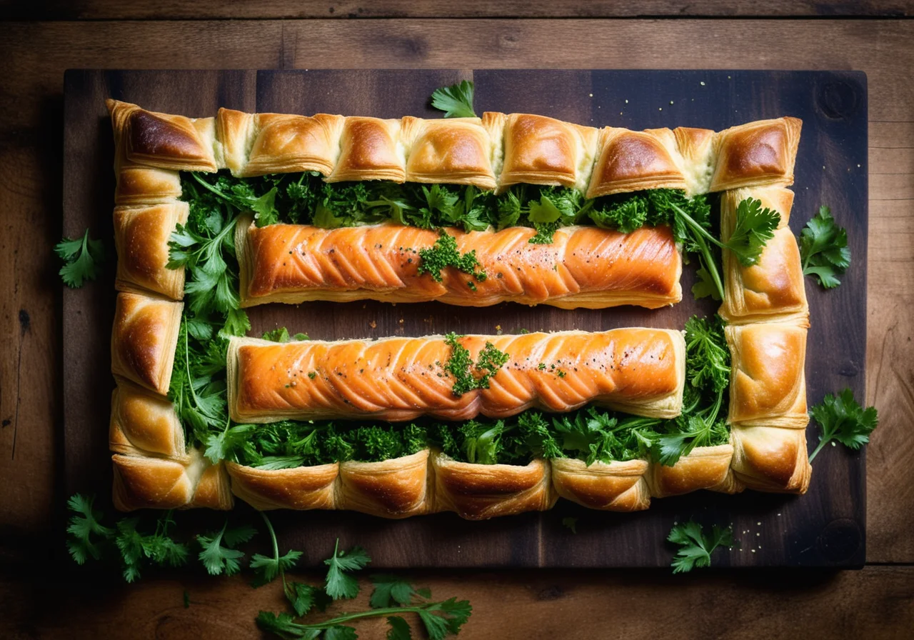 Salmon Trout in Puff Pastry