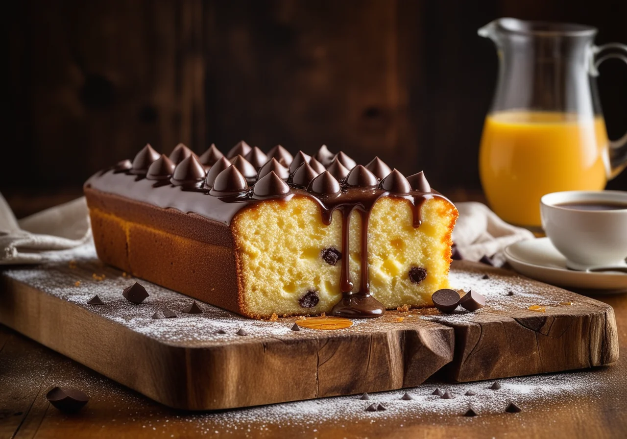 Egg Liqueur Cake in Loaf Shape