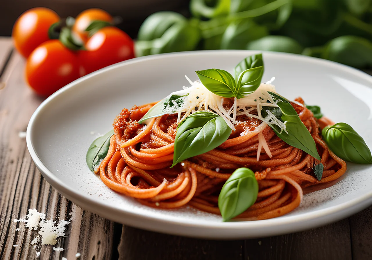 Spaghetti with Red Pesto for the Thermomix®