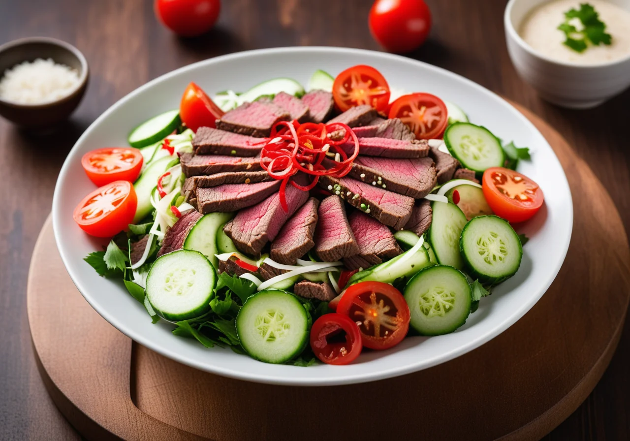 Asian Beef Salad with Vegetables