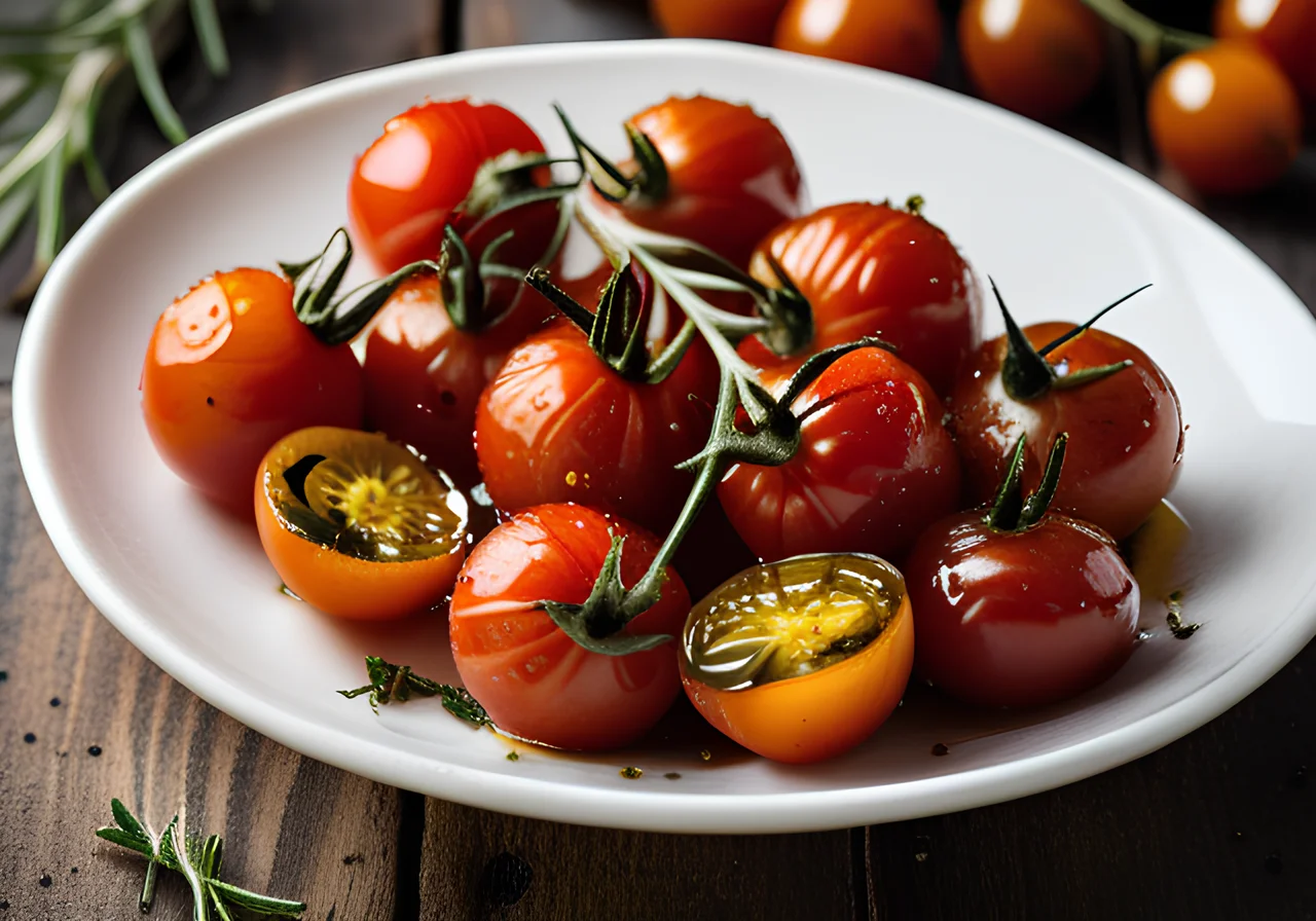 Olive Oil Tomatoes with Garlic