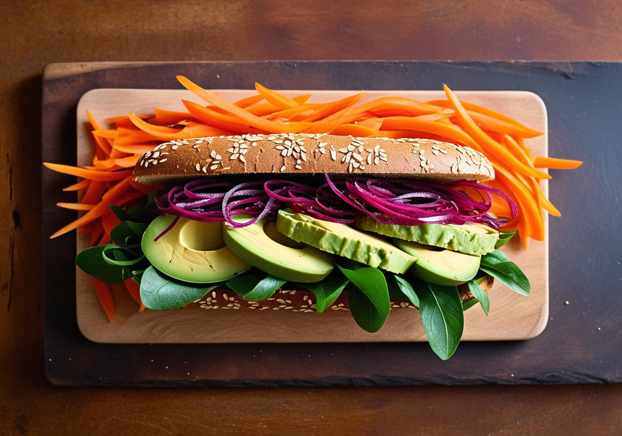 Roggenbrot mit Avocado und Brokkolini