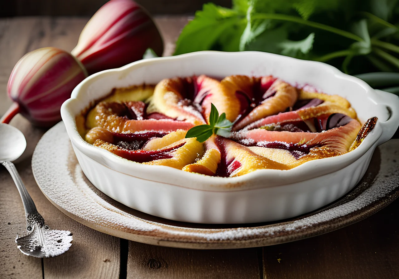 Rhubarb Gratin
