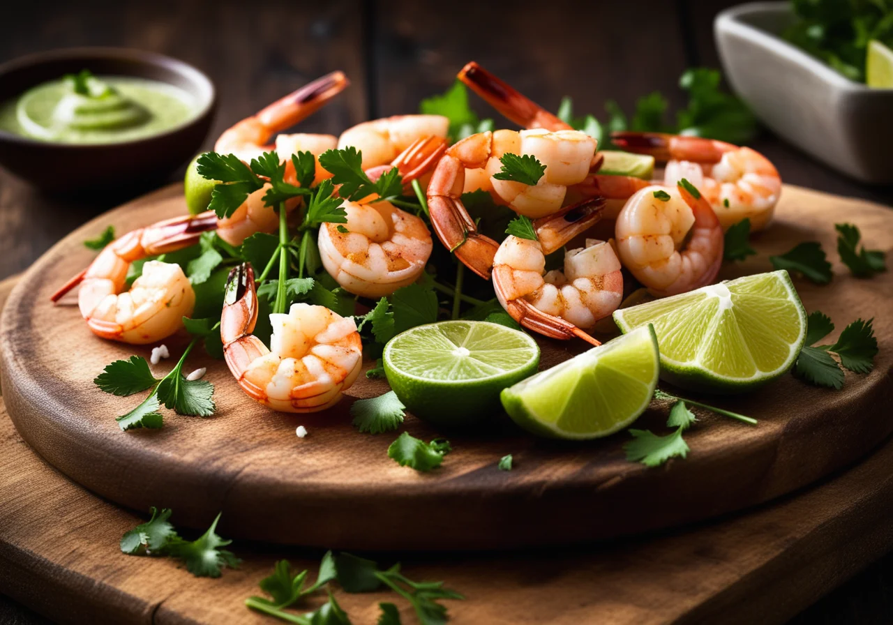 Shrimp Lime Skewer