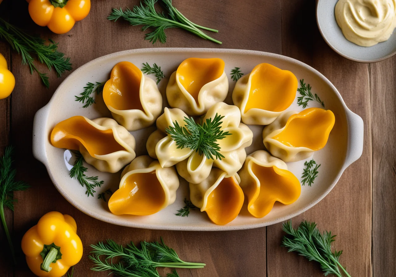 Quark Dumplings with Herb Butter