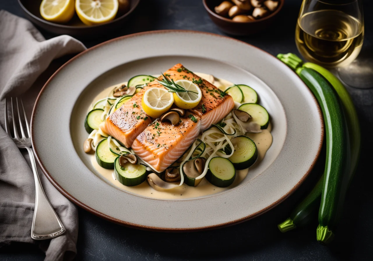 Salmon Trout in White Wine