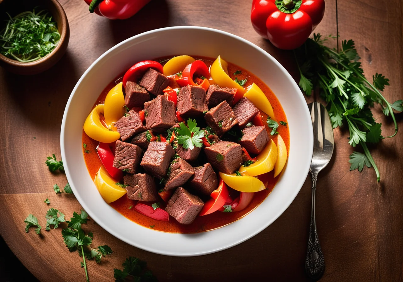 Paprika Ragout with Noodles