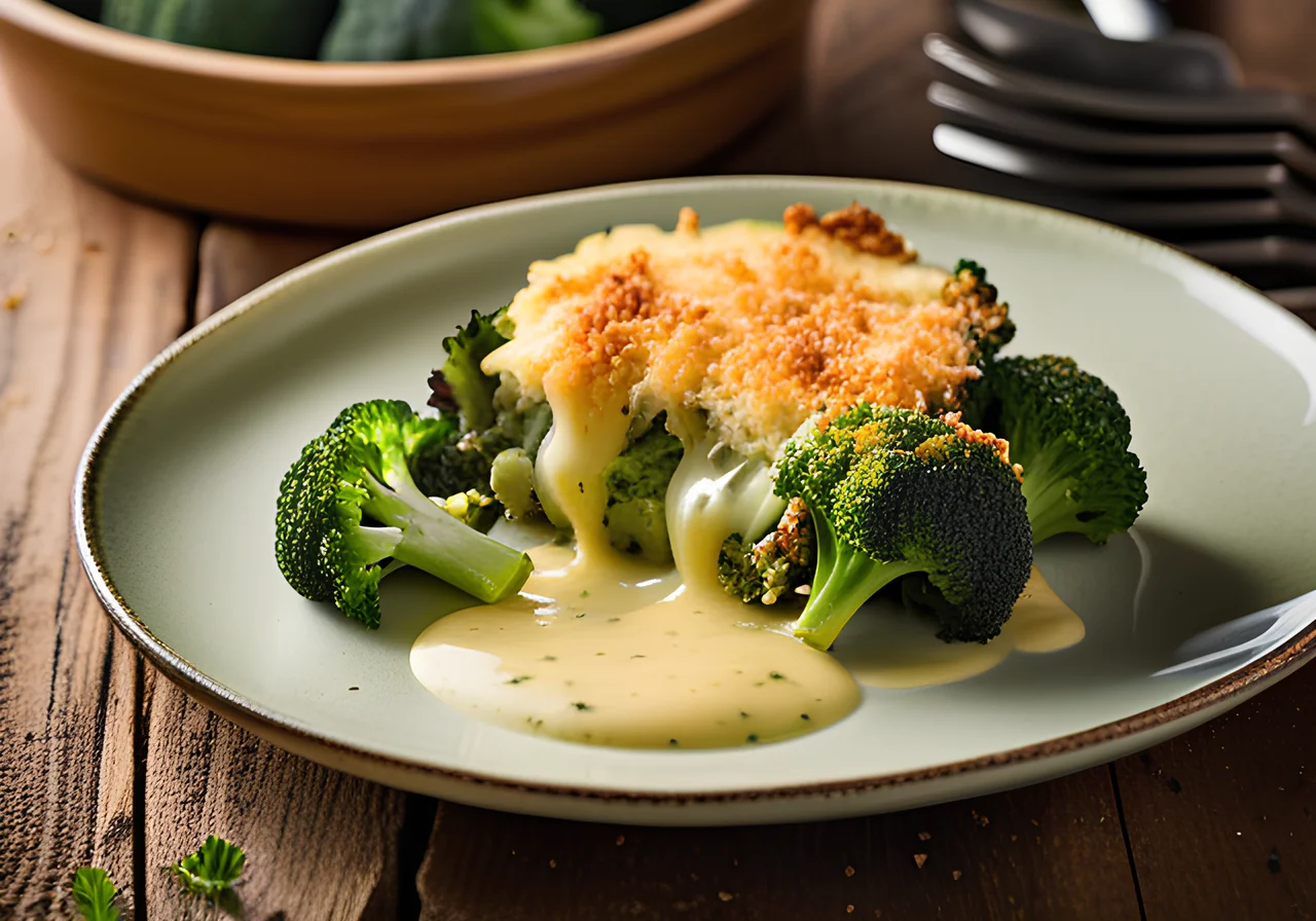 Baked Broccoli Gratin