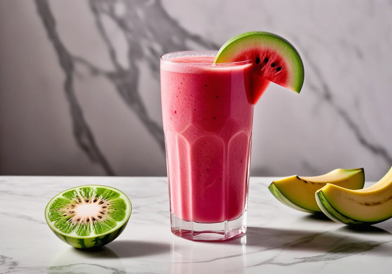Watermelon Smoothie with Pitahaya