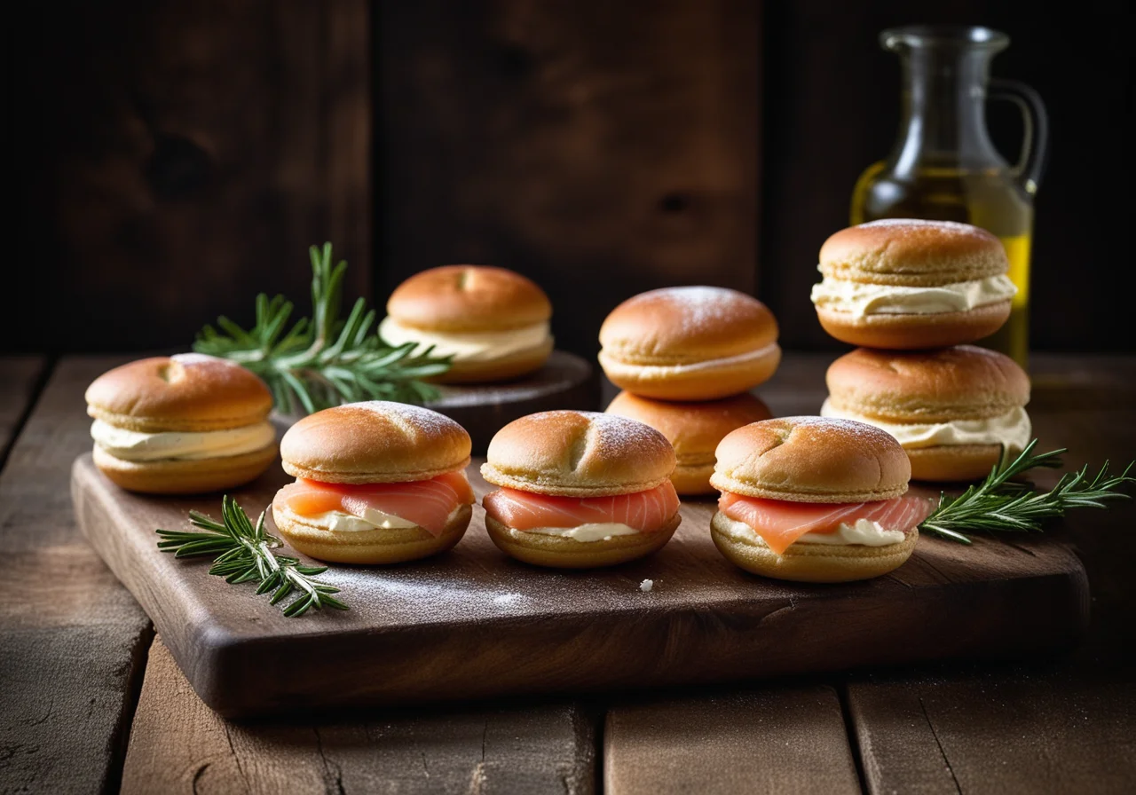 Lachs-Frischkäse-Whoopies