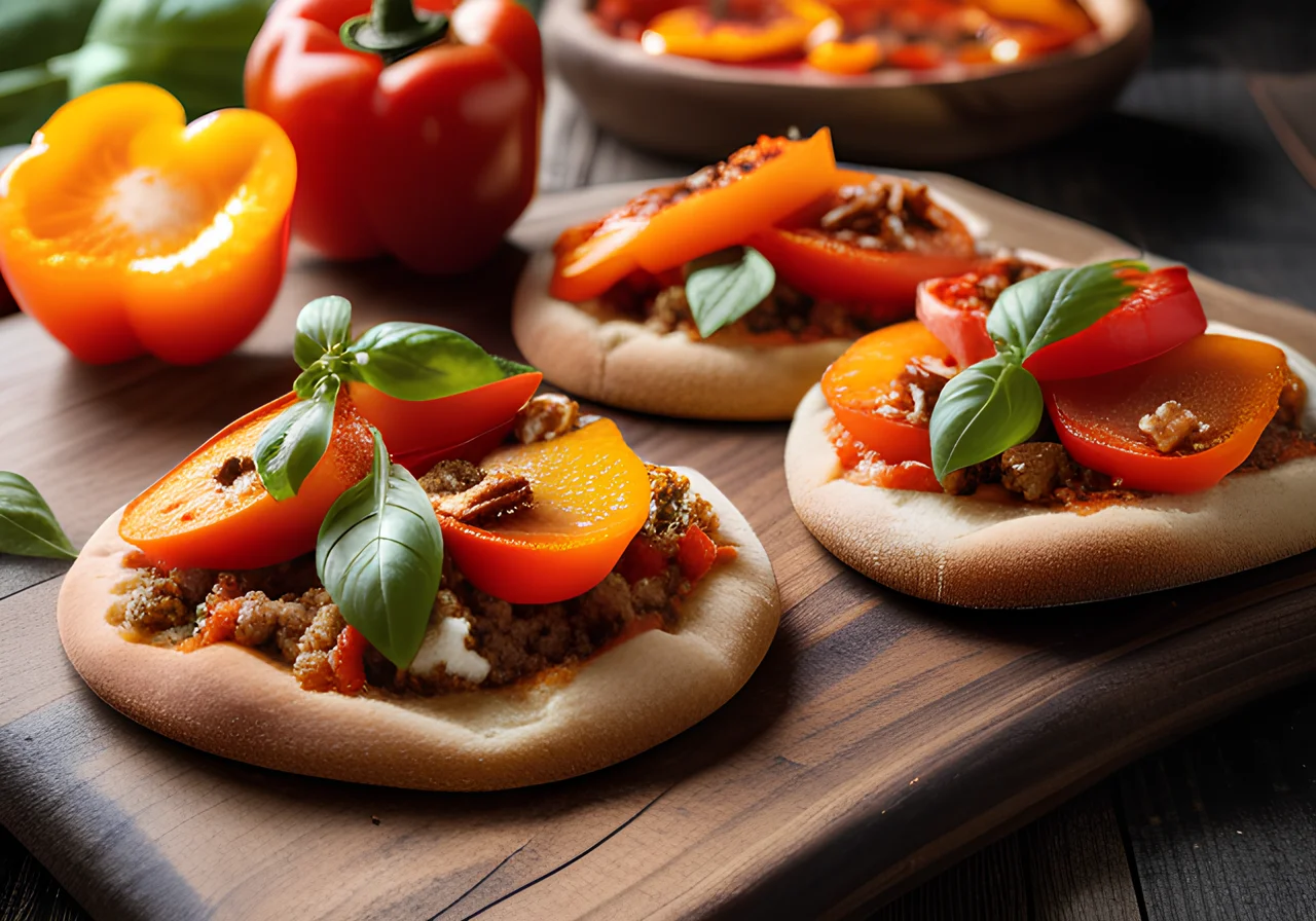 Small Paprika Pizzas