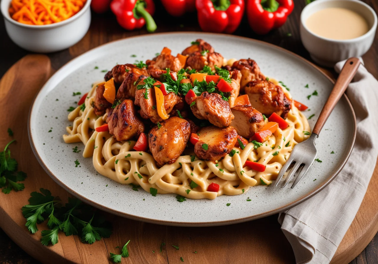 Paprika Chicken with Spätzle
