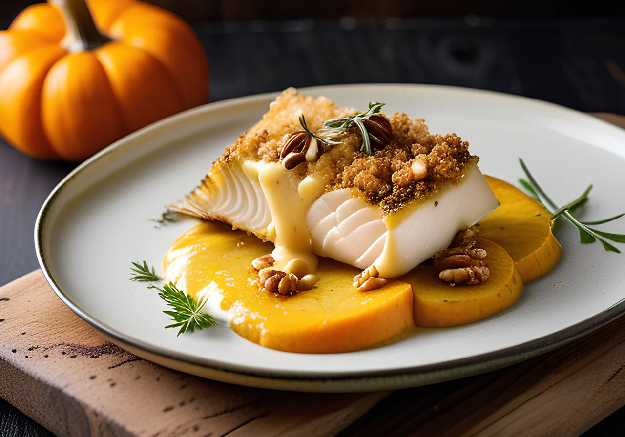 Pumpkin Fish Gratin