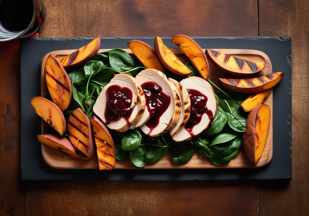 Chicken breast with roasted potatoes