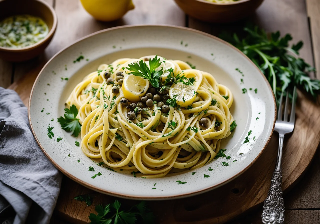 Lemon Pasta with Artichokes