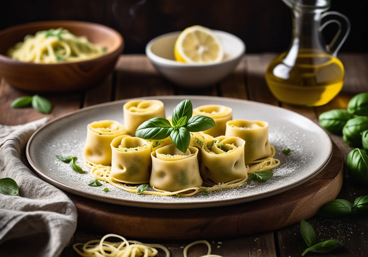 Vegetable-Filled Pasta Rolls
